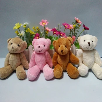 Brezplačna dostava Wholesales 20pcs/veliko lep mini medvedek igrače,H=15 cm risanka Plišastih lutke medvedek