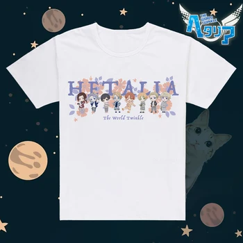 Unisex Anime Os pooblastila Hetalia Bombaž Priložnostne T-Shirt Tee T Majica