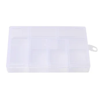 6 Omrežij Poceni Pregleden Plastična Škatla za Shranjevanje za Majhne Komponente Nakit Škatla za Orodje Noge Tablete Organizator Šivanje Orodje za Nail Art Cas