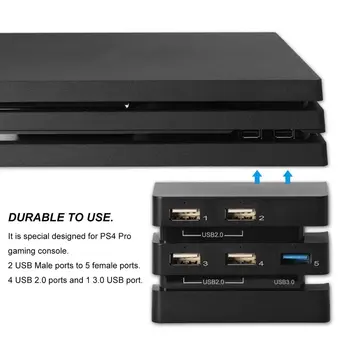 Strokovni 2 Do 5 Hub High Speed USB 3.0 2.0 Hub Podaljšek Adapter Konzole Dodatki Za PlayStation4 PS4 Pro Igralne Konzole