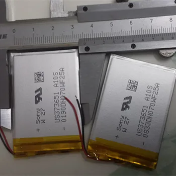 Original US373651, 3,7 V litij-polimer baterija, ki potujejo žerjav diktafon, MP3MP4 baterije, 900mAh Polnilne Li-ion Celice