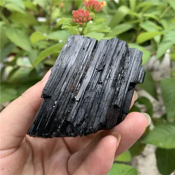 1pcs Naravni Črni Turmalin Kristalov Gemstone Zbirateljskih Grobo Rock Mineralnih Vzorcu Zdravilni Kamen Doma Dekor