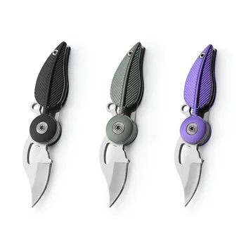 Novi modeli Moda Pero Mini Noži Ključnih verige Žep Folding Nož Orožje za Preživetje Orodje EOS Ženske Dekle