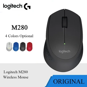 Logitech Miši M280 brezžična miška z 2,4 GHz brezžična tehnologija, USB nano za prenosni računalnik office home uporabo