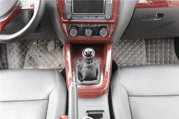 1pc Avto nalepke ABS ogljikovih vlaken zrn prestavi plošča okrasni pokrov za Volkswagen vw-2018 Jetta 6 MK6