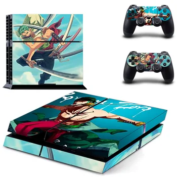 Anime Enem Kosu Luffy PS4 Kože Nalepke, Nalepke Za Sony Konzole PlayStation 4 in 2 Krmilnikov PS4 Kože Nalepke Vinyl