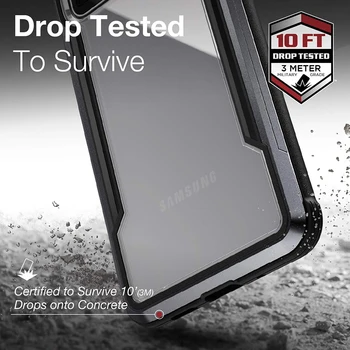 X-Doria Obrambni Ščit Primeru Telefon Za Samsung Galaxy S20 Ultra Vojaški Razred Spusti Preizkušen Aluminijasto Ohišje Pokrov Za S20 Plus Kritje
