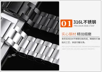 15 16 18 mm Za Huawei B5 B6 talkband Kovinski Trak iz Nerjavnega Jekla Watchband Zapestnica za Huawei Pametno Gledati B3 Manžeta