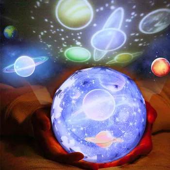 Galaxy projektor Noč Svetlo Zvezdnato Nebo Planet Čarobno doma planetarij Vesolje LED Pisane Vrtenje Utripajoča Zvezda otroci lučka za darilo