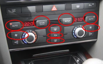MMI klimatska plošča gumb za Večpredstavnostna stikalo Auto Econ setup (nastavitev) za audi A6 C6 2005 2006 2007 2008 2009 2010