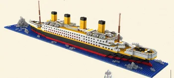 Nova Ladja Titanik Model Diamond gradniki Kit Domino Legoings DIY Zbor Igre Šah Z navodili za uporabo knjiga