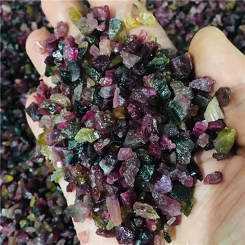 100 g naravne crystal Barve tourmali kamni in minerali, reiki healing kristalno gemstone vzorec za izdelavo nakita