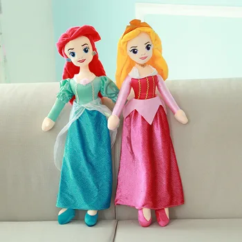Pliš Disney Princesses Pepeljuga Sneguljčica Bella Aurora Plišaste Lutke Akcijska Figura, Igrače Za Otroke In Dekle