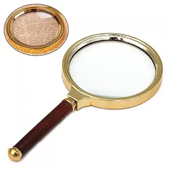 Ročni Magnifiers 5X 90 mm Ročno Nastavljiv Lupo Povečevalno Steklo Loupe za Branje in Pregled Lupo