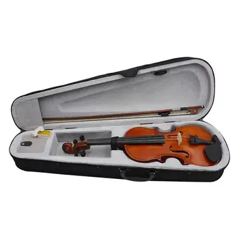 Visoka kakovost Violino Naravnih Akustični Masivnega Lesa Smreka Plamen Javorjev Furnir, Violina Violina s Krpo Primeru Kolofonije Določa