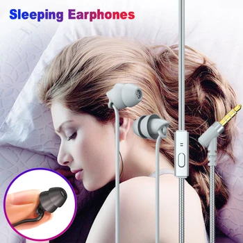 Spalna Čepkov Stereo in-Ear Slušalke TEP Lahke Slušalke z Mikrofonom 3,5 mm šumov Slušalke Žične Slušalke