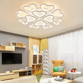 Sodobni LED lestenec, dnevna soba, spalnica, jedilnica sijajni stropni lestenec daljinsko zatemnitev AC100-240V brezplačna dostava