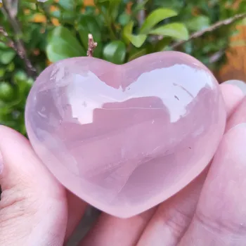 Kristalno Srce Naravnih rose quartz srce roza dragih kamnov Čakro Kamen Uravnoteženje Kristalno Reiki zdravljenje