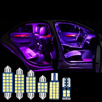 8pcs Napak 12v LED Žarnica Kit Car Interior Dome Branje Svetilke, Škatle za Rokavice Trunk Luči Za Citroen C4L 2013 2016 2017
