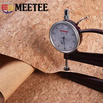 Meetee 90x140cm 0,5 mm Naravna Pluta Tkanine, Usnje Lesa Zrn Krpo Mehkega Materiala za Ozadje Čevlji Torbici Dekor Obrti