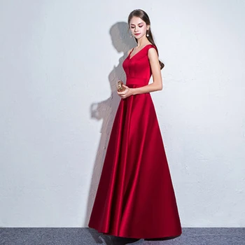 Novo Dolge Večerne Obleke DongCMY 2020 Burgundija Eno Ramo Formalne Priložnosti Elegantno Uspešnosti Obleke