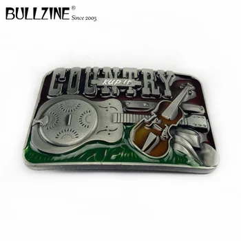 V Bullzine Country glasbe belt sponke z kositrni konča FP-03124 primeren za 4 cm širina pasu