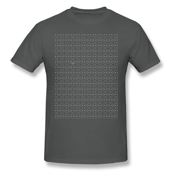 T-Shirt za Moške Emil In Stroji (bele Črte) Grafični Bombaž NieR Automata T Shirt 6XL Smešno Plus Velikost Oblačila