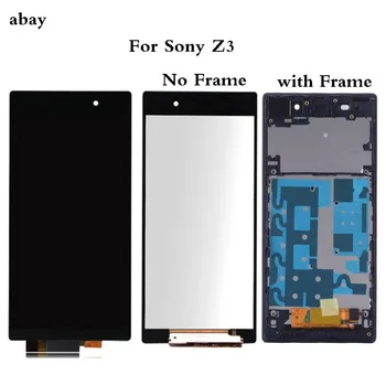 LCD Za SONY Xperia Z3 Zaslon na Dotik z Okvirjem za SONY Xperia Z3 Dvojni Zaslon LCD D6603 D6653 L55t D6683 Zamenjava