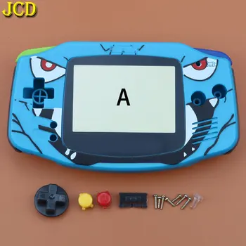JCD 1PCS Celoten Sklop, Ohišje Lupino Primeru Zajema + Zaslona Objektiv Zaščitnik + Palica Oznaka za Gameboy Advance GBA Konzole