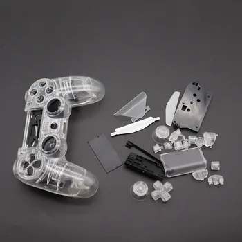 PS4 V1 Krmilnik za Celoten Sklop, Ohišje Primeru pregleden Jasno Lupini Zajema Zamenjavo Gumbi za Sony PlayStation 4 PS4 Dodatki