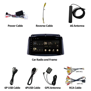 TIEBRO Za Renault Koleos 2009-2016 Avto Radio 2.5 D IPS Android 9.0 GPS Navigacija Multimedijski Predvajalnik Videa, Št. 2 Din Automotivo