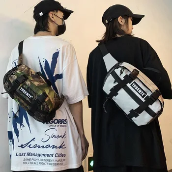 Ženska Pasu Vrečko Unisex Fanny Paket Ulične Prsih Vrečko Hip Hop Pasu Paketi 2020 Visoke Kakovosti Oxford Krpo Ramenski Messenger Bag