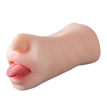 Moški Masturbator Realistično 3D Ustni Globoko Grlo, Usta, Zob Jezika Sesanju Žep Stroker Masturbira Pokal Moški Sex Igrače