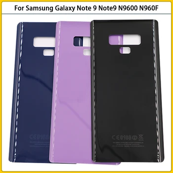 10Pcs Novo Note9 Zadnje Ohišje Ohišje Za Samsung Galaxy Note 9 N9600 N960F Stekleni Pokrov Baterije Vrata Hrbtni Pokrovček Nalepke Zamenjava