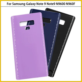 10Pcs Novo Note9 Zadnje Ohišje Ohišje Za Samsung Galaxy Note 9 N9600 N960F Stekleni Pokrov Baterije Vrata Hrbtni Pokrovček Nalepke Zamenjava