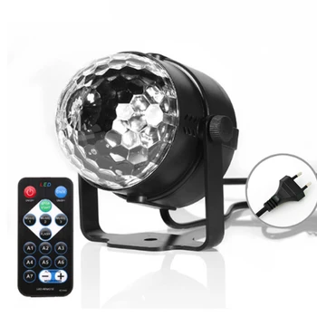 Zvok Vključen Disco Krogla LED Fazi Luči Napaja Baterija/USB Priključite v RGB Laser Projektor Svetlobe Žarnice Božično zabavo Dobave