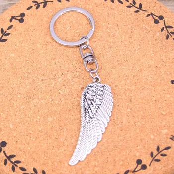 20Pcs Moda Zlitine angel s krili Obesek keychain obesek za ključe, Pribor Za Avto obeski, Nakit