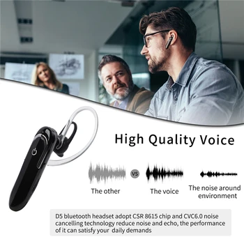 WEST KOLESARJENJE D5 Mini Slušalke Bluetooth Brezžične Šport Glasnost Slušalke Nastavljiv Prostem Orodje Uho-kavelj Slušalke Za Pametni Telefon
