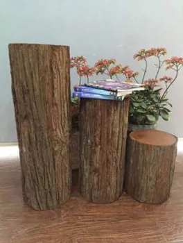 2pcs drevesa štor simulacije lesa pastorala gozd poroko rekviziti na prostem vrt zaslon poroko cesti dekoracijo plinth