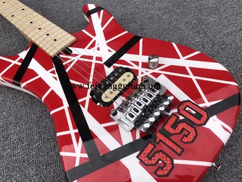 2020 novo Kram 5150 električna kitara eddie van halen Kram 5150 kitara brezplačne dostave 5150 rdeče trakove kitaro