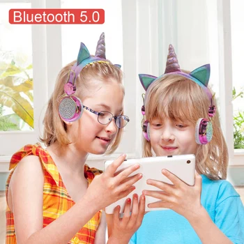 Samorog Slušalke Bluetooth 5.0 Slušalke z Mikrofonom Slušalke, Prenosni Telefon, Slušalke PC MP3 Tablet PC Audio Naprava Božično darilo