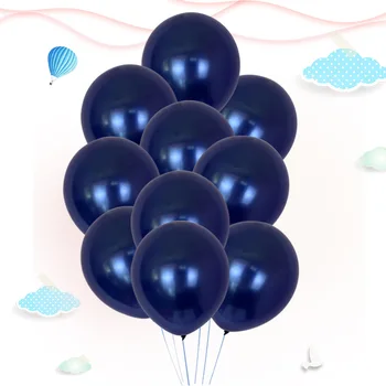 Sijoča Modro Latex Baloni 100 kozarcev/vrečko 12 inch Gem Modre Balone, Poroka, Rojstni dan Dekoracijo Valentinovo Baby Tuš