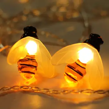 LED Sončne Niz Luči Pravljice Prostem Nepremočljiva 5m 20led Simulacije Čebele Dekor za Vrt, Teraso Cvet Drevesa Okraski