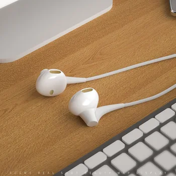 Arikasen V Uho Žične Slušalke 3.5 mm Čepkov Slušalke za Glasbo, Šport Gaming Slušalke Z mikrofonom-line nadzor Stereo zvok