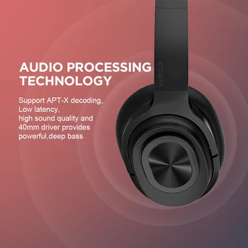 COWIN SE7-MAX Aktivni šumov, Slušalke AptX Hi-fi Zvok Brezžični Nad Uho ANC Slušalke z mikrofonom za telefone