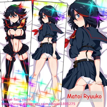 Seksi Japonski Anime UBITI LA UBITI Matoi Ryuuko Kawaii Prevleke dekorativni Vzglavnik Kritje Objemala Telo, Posteljnina