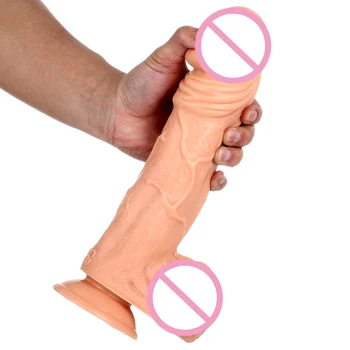 PVC Velik Dildo Realističen Penis Masturbator Ponaredek Debel Kurac za Odrasle Sex Igrače za Žensk Muco Vagina Gej Moški Analni Čep Masturbacija