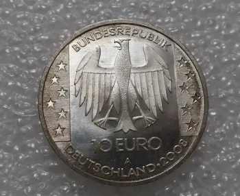 Resnično Redkih Srebro Original Kovanca Zbiranja Nemčija 2008 Nebra Star Ploščo 10 Euro Spominski Srebrnik