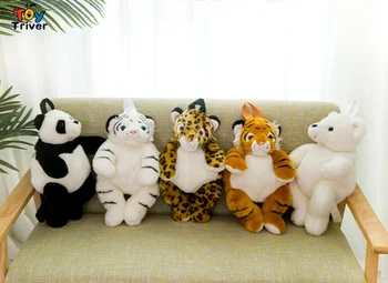Srčkan Leopard Panda Polarni Medved, Ki Je Slon, Žirafa White Tiger Nahrbtnik Plišastih Igrač Otroci Otrok Fantje Dekleta Šola Vrečko Darilo Za Rojstni Dan