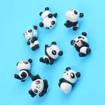 8pcs Srčkan Lep Panda Hladilnik Nalepke Soba sporočilo palico Panda Dekoracijo Hladilnik, trgovina s Spominki, Hladilnik Nalepka Otrok Darilo